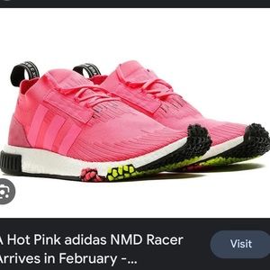 HOT PINK ADIDAS NMD RACER women’s size 10
